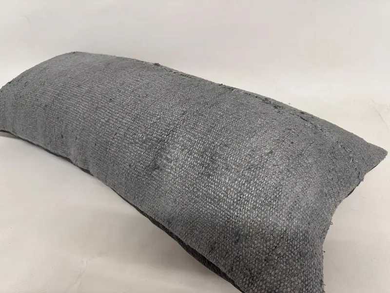 Natural Cushion Case, 16x36 Gray Pillow Case, Pillow Sham, Ethnic Pillow Cover Cushion Cover, Gift Pillow, Kilim Cushion Sham, Turkish Pillow - 6