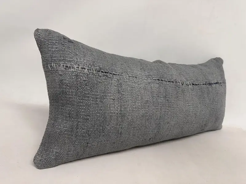 Natural Cushion Case, 16x36 Gray Pillow Case, Pillow Sham, Ethnic Pillow Cover Cushion Cover, Gift Pillow, Kilim Cushion Sham, Turkish Pillow - 3