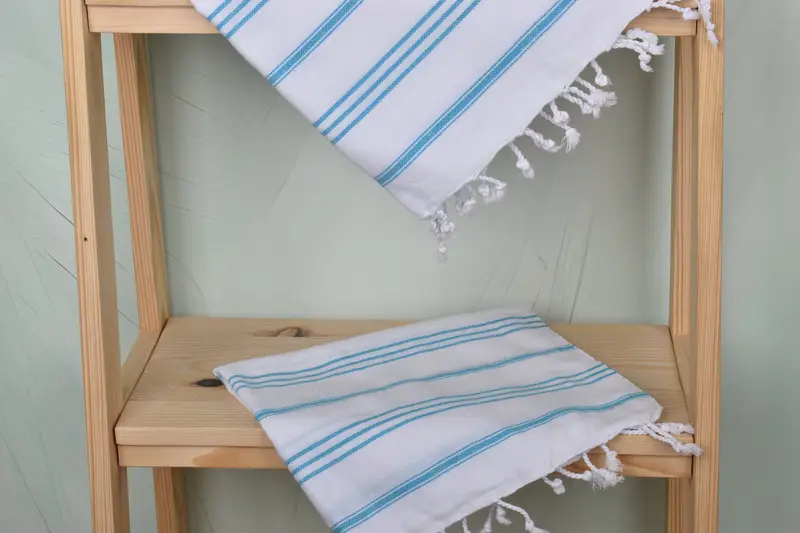 Personalized Turkish Towel, Small Bath Towels, Beach Theme Wedding Gift, Bridesmaid Gifts, Personalized Kitchen Towel, 40x24 Cotton Striped Towel - 5