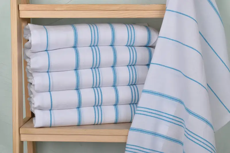 Personalized Turkish Towel, Small Bath Towels, Beach Theme Wedding Gift, Bridesmaid Gifts, Personalized Kitchen Towel, 40x24 Cotton Striped Towel - 2