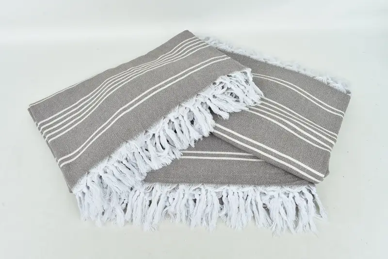Woven Blanket, Turkish Towel Blanket, 96x70 Cotton Striped Towel, Decorative Blanket, Mother Of The Groom Gift, Bachelorette Party Favors - 4