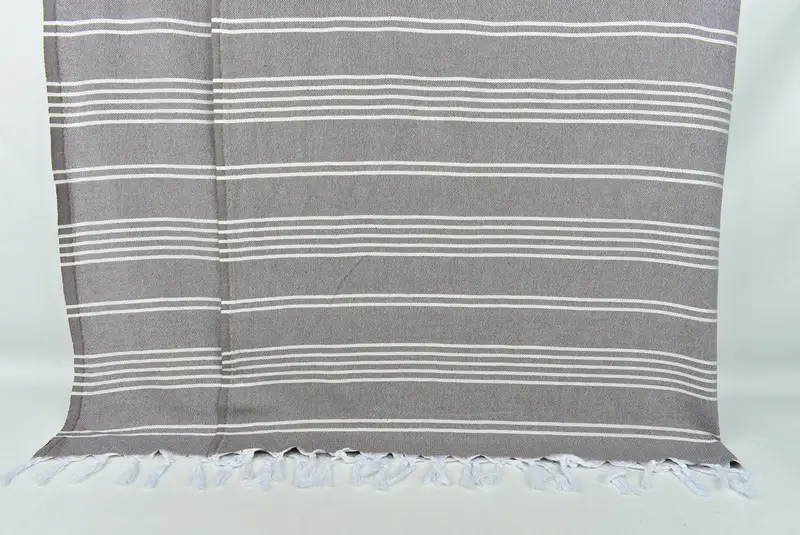 Woven Blanket, Turkish Towel Blanket, 96x70 Cotton Striped Towel, Decorative Blanket, Mother Of The Groom Gift, Bachelorette Party Favors - 5
