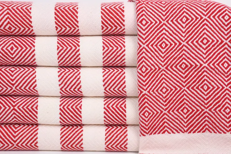 Monogram Kitchen Towel, Holiday Towel, Bridal Gifts, 32x20 Cotton Diamond Towel, Personalized Dish Towel, Wedding Hand Made Gift, Personalized Gift - 1
