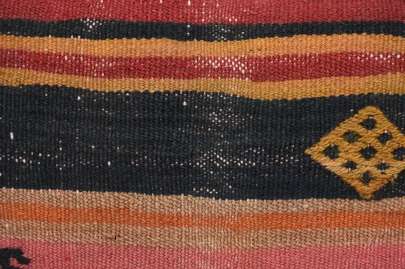 Vintage Pillow, Retro Throw Pillow, 16x24 Red Cushion Case, Vintage Kilim Pillow, Southwestern Pillow, Cushion Cover, Gift Pillow, Patio Pillow Sham - 3