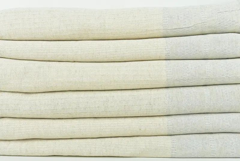 Bridesmaid Favors, Turkish Beach Blanket, Shower Curtain, Throw Blanket, Tablecloth, Organic Throw, 100x88 Linen Kilim Design Towel, Turkish Blanket - 2