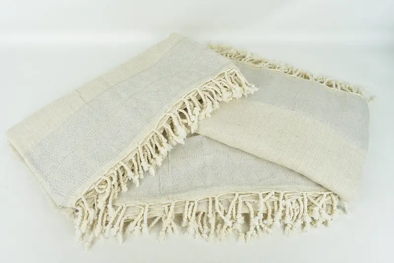 Bridesmaid Favors, Turkish Beach Blanket, Shower Curtain, Throw Blanket, Tablecloth, Organic Throw, 100x88 Linen Kilim Design Towel, Turkish Blanket - 6