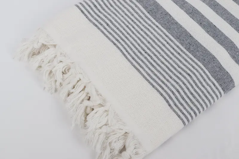 Handmade Gift, Wedding Gift, Organic Cotton Towel, 68x40 Cotton Striped Terry Towel, Soft towel, Custom Wedding Gift, Spa Towel, Wedding Towel - 7