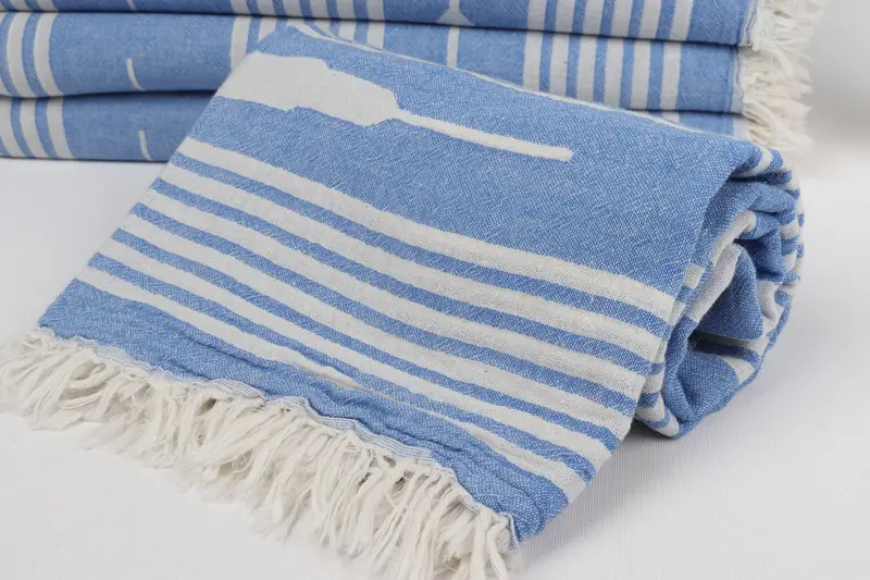 Turkish Towel Beach, Gift For Coworker, 70x36 Cotton Striped Towel, Bridesmaid Gift Towel, Bachelorette Party Items, Home Decor Gifts, Wedding Towel - 4