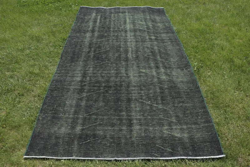 Alfombra Elegante Estampado Animal Verde 1,2x2,5m