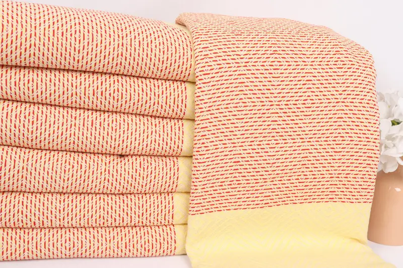 Organic Throw, Bachelorette Favor, 92x80 Cotton Diamond Towel, Bridal Shower Gift, Boho Throw Blankets, Custom Wedding Gifts, Turkish Blanket Queen - 2