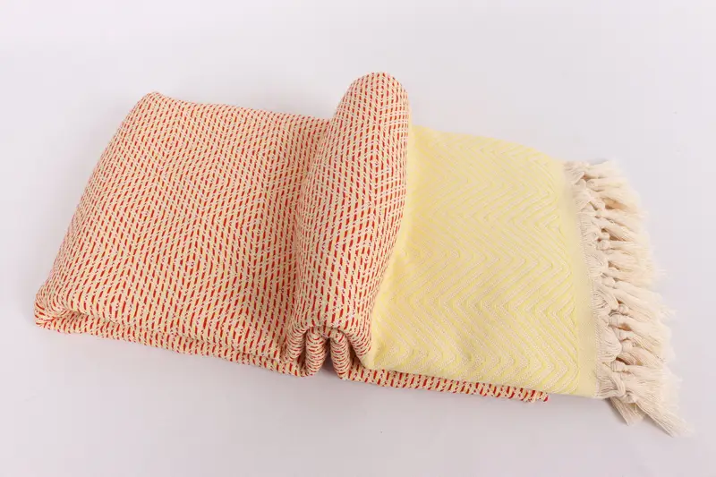 Organic Throw, Bachelorette Favor, 92x80 Cotton Diamond Towel, Bridal Shower Gift, Boho Throw Blankets, Custom Wedding Gifts, Turkish Blanket Queen - 6