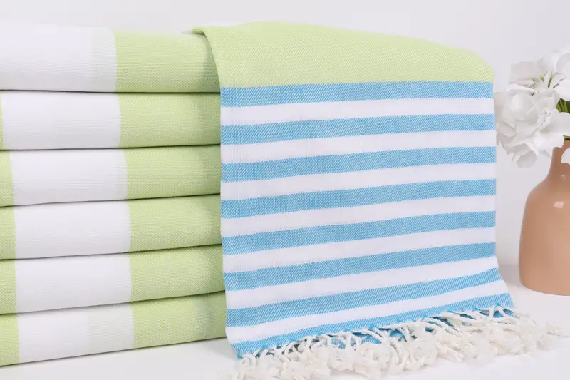 Wedding Gift Ideas, Custom Bath Towel, Best Friend Wedding Gift, 70x40 Cotton Striped Towel, Turkish Towel USA, Beach Towel Bulk, Wedding Favors - 2