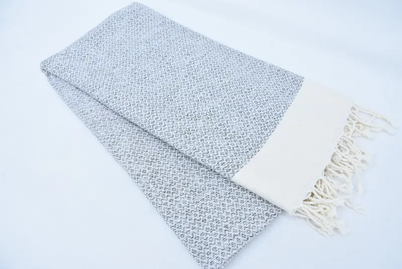 Absorbent Turkish peshtemal towel for beach use, Valentines Gift, 76x36 Cotton Diamond Towel, Organic towel, Gifts For Him, Turkish towel - 5