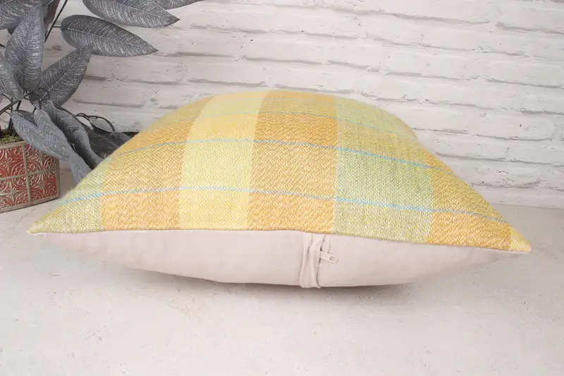 Pillow for Couch, 20x20 Orange Pillow Sham, Pillow, Armchair Pillow Cover, Kilim Pillow, Handmade Kilim Cushion, Colorful Cushion Cover - 5