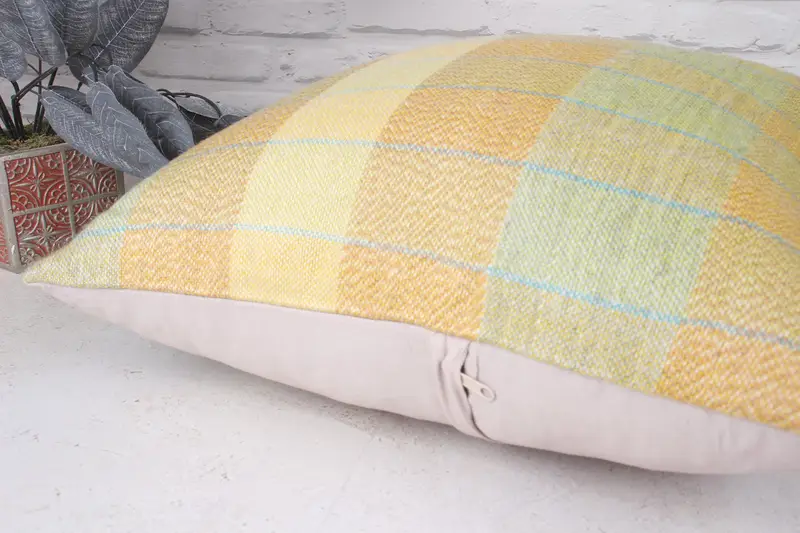 Pillow for Couch, 20x20 Orange Pillow Sham, Pillow, Armchair Pillow Cover, Kilim Pillow, Handmade Kilim Cushion, Colorful Cushion Cover - 6