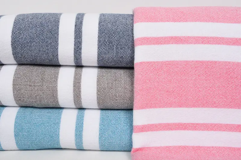 Gym Towel, Housewarming Gift, Gifts For Him, Bachelorette Party Favors, 68x36 Cotton Striped Terry Towel, Wedding Day Gift For Bride, Spa Gift Towel - 1
