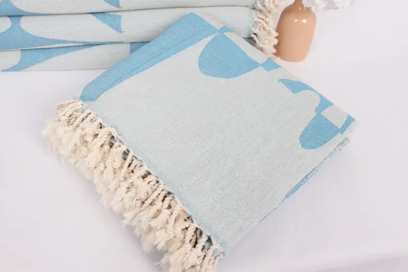 Personalized Gifts, Turkish Blanket, Aesthetic Blanket, 100x80 Cotton Turtle Design Towel, Home Decor Blankets, Family Gift Basket, Bridesmaid Gifts - 6