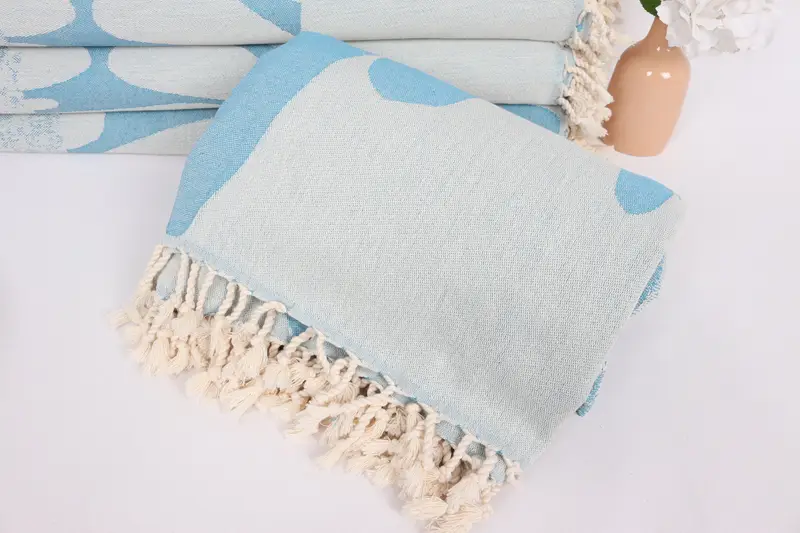 Personalized Gifts, Turkish Blanket, Aesthetic Blanket, 100x80 Cotton Turtle Design Towel, Home Decor Blankets, Family Gift Basket, Bridesmaid Gifts - 5
