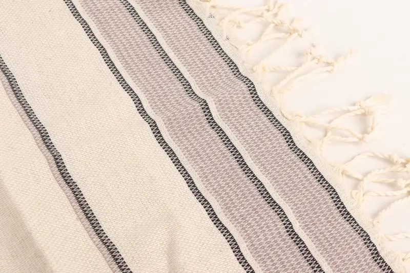 Personalized Gift, First Wedding Anniversary Gift, 40x20 Linen Striped Towel, Bathroom Towels, Monogram Kitchen Towel, Gift Boxes Tea Towels - 6