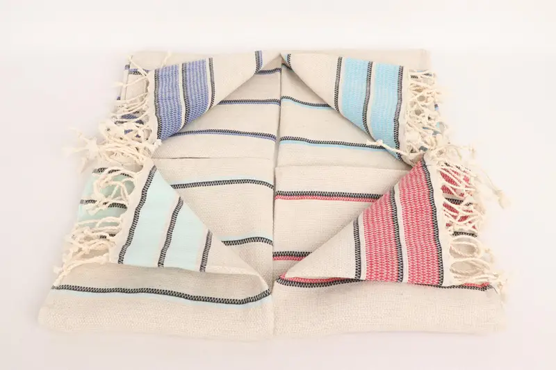 Personalized Gift, First Wedding Anniversary Gift, 40x20 Linen Striped Towel, Bathroom Towels, Monogram Kitchen Towel, Gift Boxes Tea Towels - 4