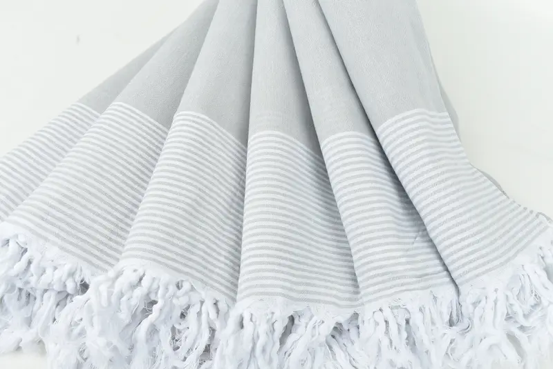 Towel With Name, Lightweight towel, 80x36 Cotton Striped Towel, Bachelor Gift, Summer Gift, Peshtemal Towel, Thin and lightweight Turkish peshtemal - 4