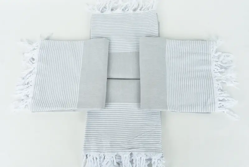Towel With Name, Lightweight towel, 80x36 Cotton Striped Towel, Bachelor Gift, Summer Gift, Peshtemal Towel, Thin and lightweight Turkish peshtemal - 6