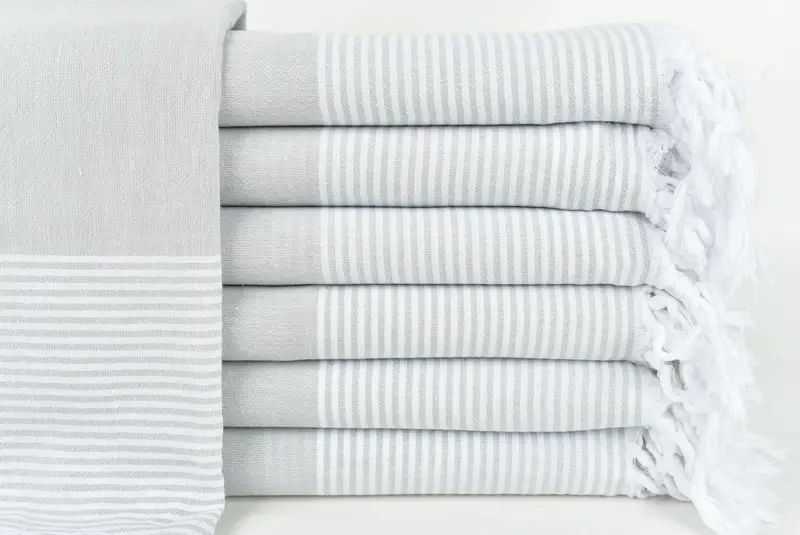 Towel With Name, Lightweight towel, 80x36 Cotton Striped Towel, Bachelor Gift, Summer Gift, Peshtemal Towel, Thin and lightweight Turkish peshtemal - 1
