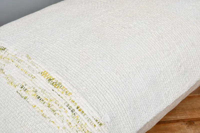 Pillow Cover, Kilim Cushion Sham, Handmade Kilim Cushion, 16x24 White Cushion Cover, Colorful Pillow Case, Vintage Kilim Pillow - 2