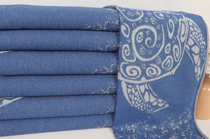 Monogram Kitchen Towel, Gift For Him, 36x18 Cotton Carretta Patterned Towel, Bathroom Towels, Personalized Gifts, Bridal Party Gifts, Holiday Towel - 3