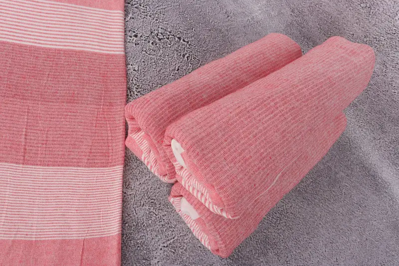 68x40 Cotton Striped Towel, Organic Turkish towel, Personalized Gift For Him, Quick-Dry Beach Towel, Sand-Resistant Peshtemal, Fouta towel - 8