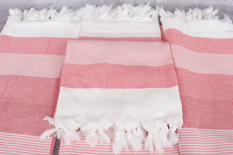 68x40 Cotton Striped Towel, Organic Turkish towel, Personalized Gift For Him, Quick-Dry Beach Towel, Sand-Resistant Peshtemal, Fouta towel - 4