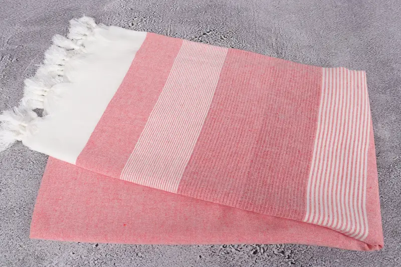 68x40 Cotton Striped Towel, Organic Turkish towel, Personalized Gift For Him, Quick-Dry Beach Towel, Sand-Resistant Peshtemal, Fouta towel - 6