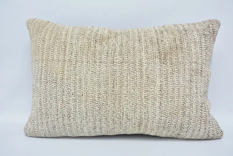 16x24 Beige Cushion, Interior Designer Pillow, Kilim Pillow Cover, Living Room Throw Cushion Case, Nomadic Cushion Case, Kilim Cushion Sham, Pillow - 1