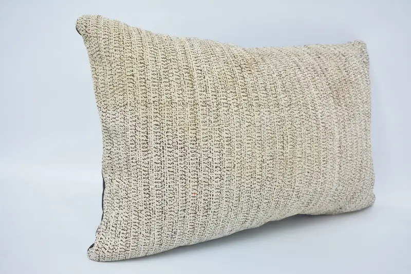 16x24 Beige Cushion, Interior Designer Pillow, Kilim Pillow Cover, Living Room Throw Cushion Case, Nomadic Cushion Case, Kilim Cushion Sham, Pillow - 3