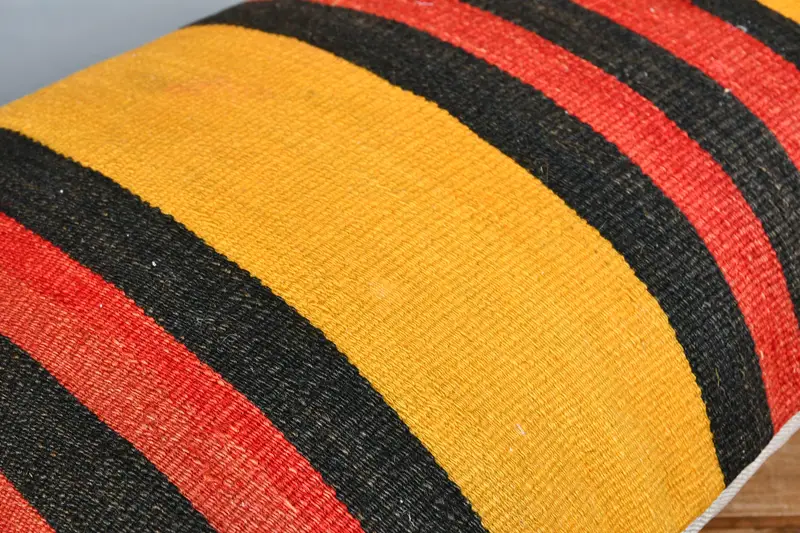 Boho Throw Pillow Cover, Vintage Kilim Pillow, Throw Kilim Pillow, Bolster Cushion Case, Antique Pillows, Pillow Case, 16x24 Red Pillow - 4