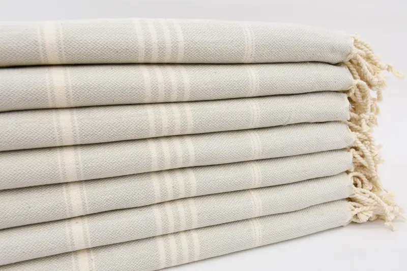 Towel With Name, Quick-Dry Beach Towel, Handwoven Turkish Towel, Beach Towel Gift, Engagement Gift, 68x40 Cotton Striped Towel, Wedding Favors - 2