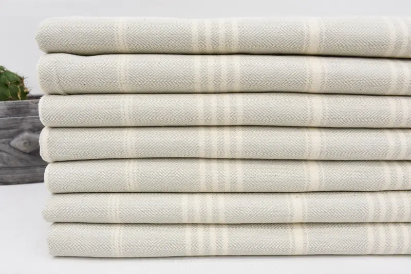 Towel With Name, Quick-Dry Beach Towel, Handwoven Turkish Towel, Beach Towel Gift, Engagement Gift, 68x40 Cotton Striped Towel, Wedding Favors - 3