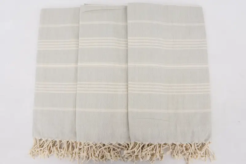 Towel With Name, Quick-Dry Beach Towel, Handwoven Turkish Towel, Beach Towel Gift, Engagement Gift, 68x40 Cotton Striped Towel, Wedding Favors - 4