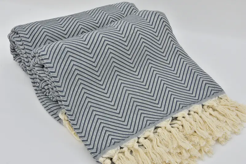 Bachelorette Favor, Decorative Blanket, Tablecloth, Wedding Gift Customized Blanket, Oversized Beach Towel, Bedspread, 92x80 Cotton Striped Towel - 4