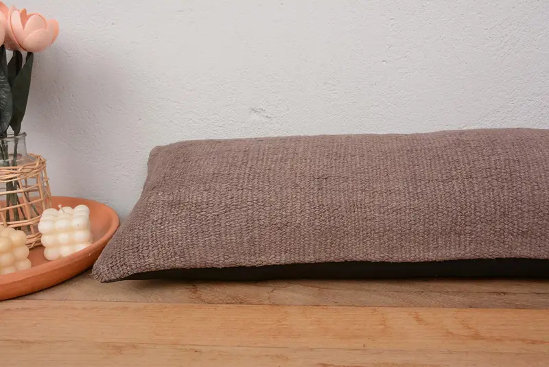 Cushion Cover, 12x36 Brown Cushion, Cozy Throw Cushion, Toss Cushion, Pet Pillow Case, Home Decor Pillow, Turkish Pillow, Pillow for Couch - 5