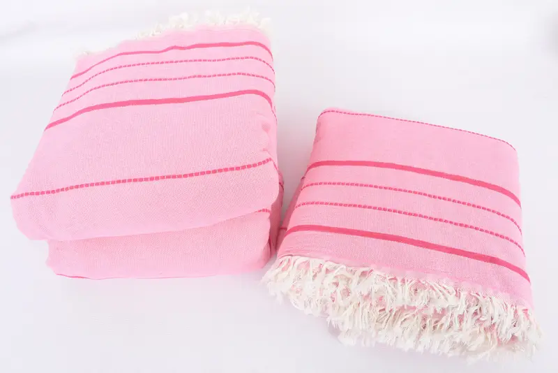 Gift For Wedding Day, Personalized Blanket, 100x80 Cotton Striped Towel, Turkish Blanket, Beach Blanket, Decorative Blanket, Oversized Beach Towel - 7