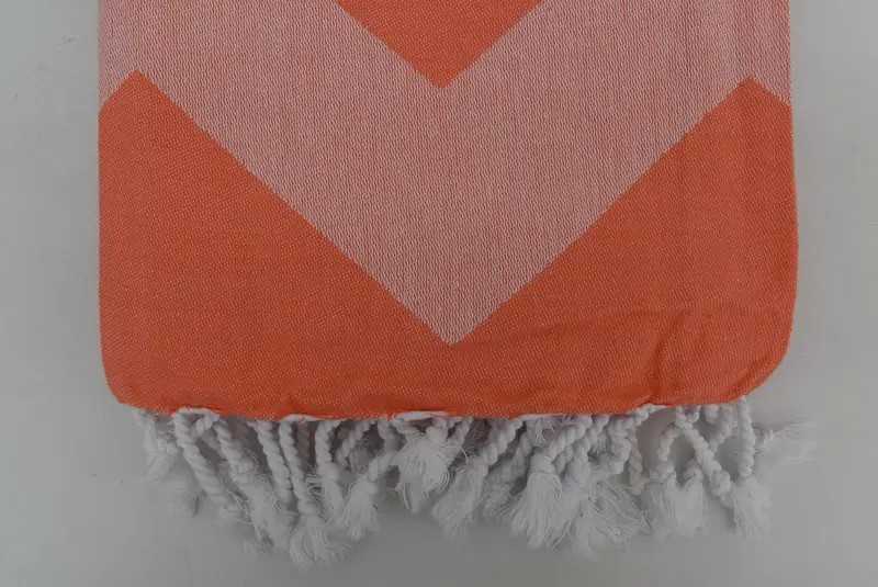 Monogram Turkish Bath Towel, 70x40 Cotton Zigzag Design Towel, Beach towel, Custom Towel, Bachelorette Party Gift, Best Friend Christmas Gift - 4