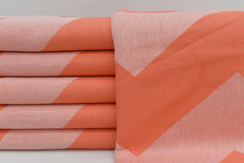 Monogram Turkish Bath Towel, 70x40 Cotton Zigzag Design Towel, Beach towel, Custom Towel, Bachelorette Party Gift, Best Friend Christmas Gift - 2
