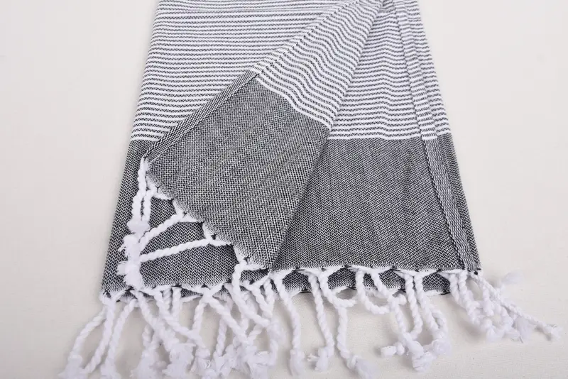 Doğum günü hediyesi, küçük banyo havlu, 40x18 pamuklu çizgili havlu, banyo havlu, eve taşınma hediyesi, kişiselleştirilmiş bulaşık havlu, monogram havlu - 8