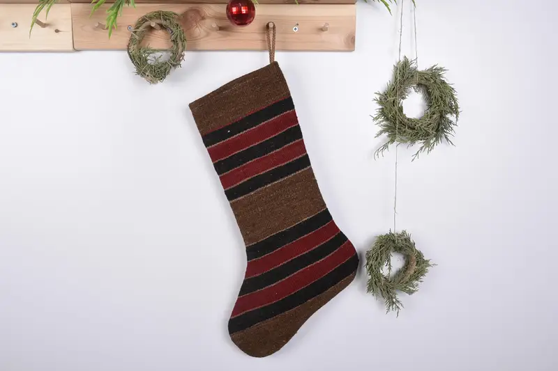 Medias con estampado de adornos navideños de 19 pulgadas, medias festivas para fiestas