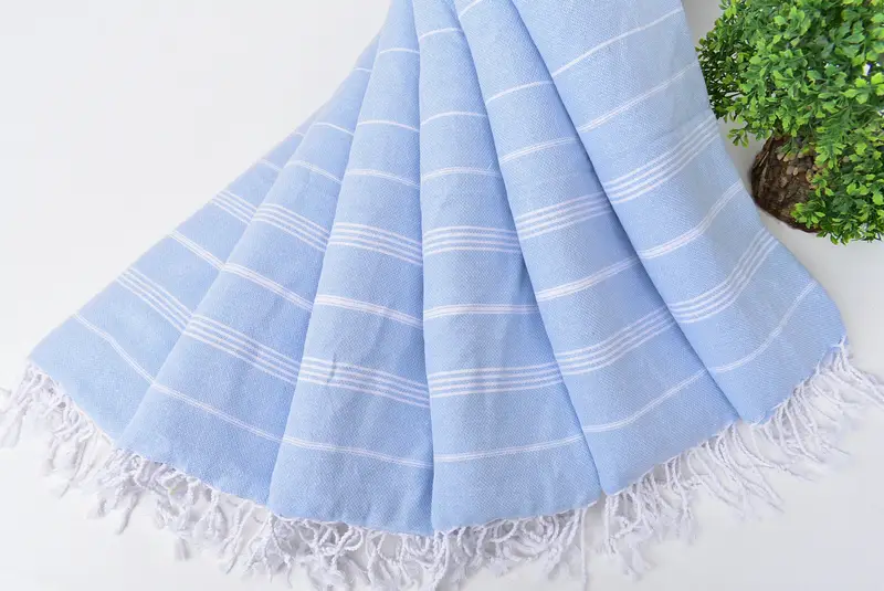 Personalized Hand Towel, Wedding Gift, Birthday Gift, 38x18 Cotton Striped Towel, Summer Gift, Bachelorette Towel, Bridal Shower Gift, Kitchen Towel - 4
