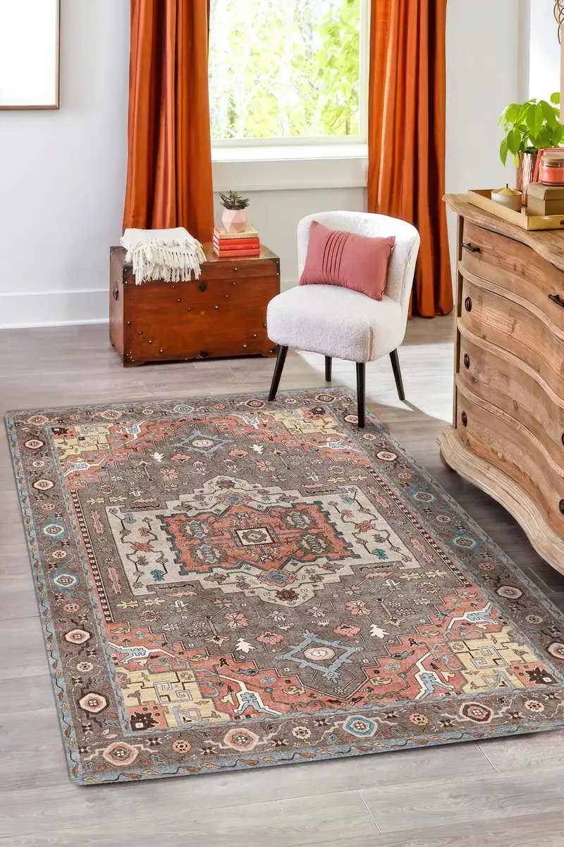 Eleganter bedruckter Teppich: Einzigartiges Design, weicher Stoff, modernes Zuhause