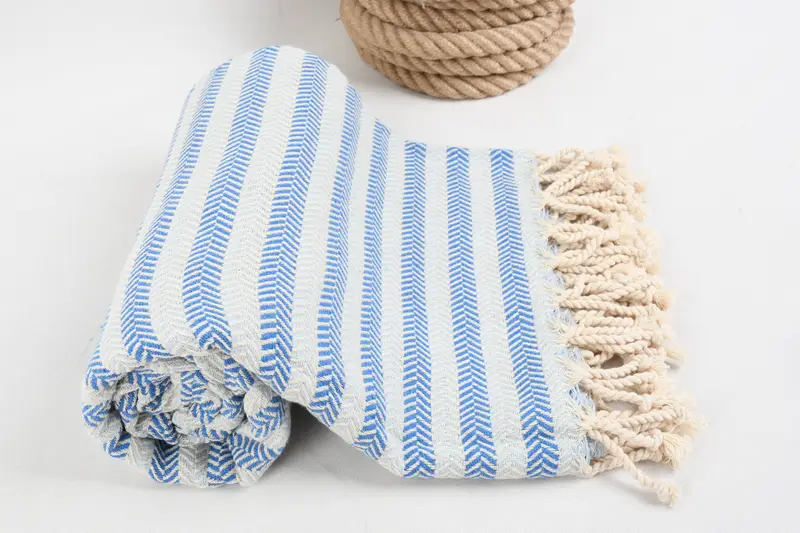 Quick-Dry Beach Towel, Monogrammed Beach Towel, Personalized Turkish Towel, Merry Christmas Gifts, 70x40 Cotton Herringbone Towel, Bridesmaid Towel - 8
