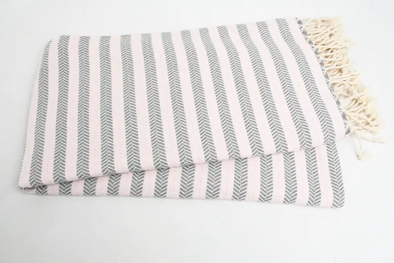 Quick-Dry Beach Towel, Monogrammed Beach Towel, Personalized Turkish Towel, Merry Christmas Gifts, 70x40 Cotton Herringbone Towel, Bridesmaid Towel - 2