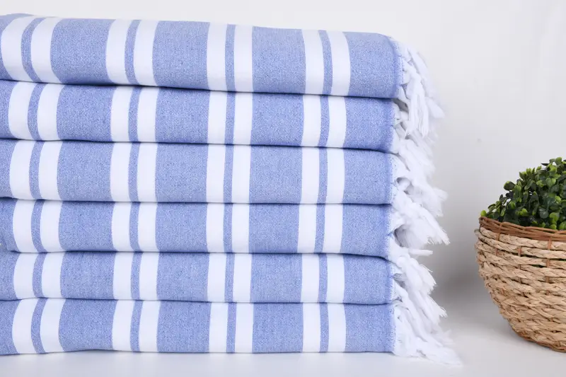 Turkish beach towel, 68x36 Cotton Striped Terry Towel, Gift Towel, Personalized Bridesmaid Beach Towel, Turkish towel, Gym Towel, Embroidered Towel - 2